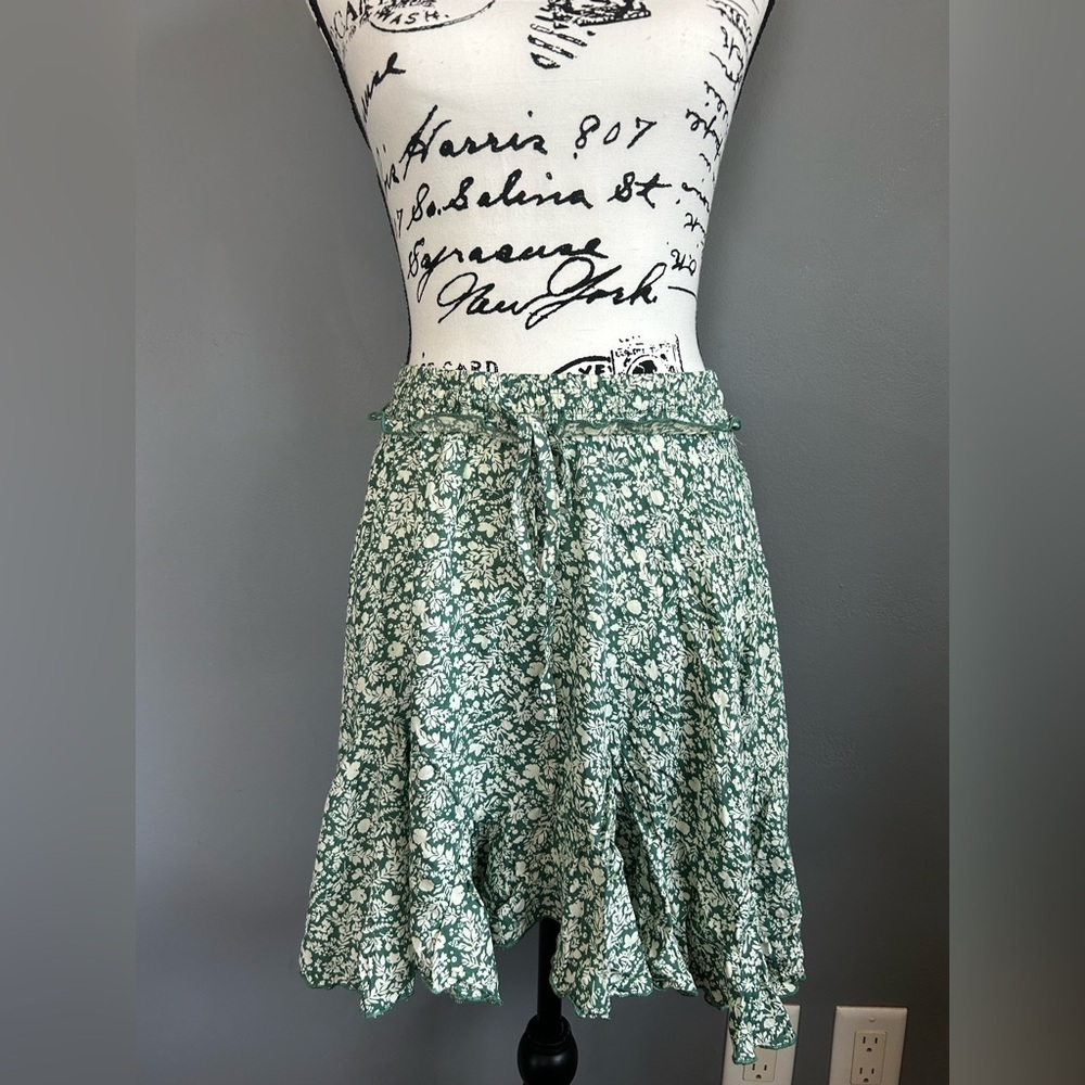 Anthropologie Pinch Printed Flouced Mini Skirt - Picture 5 of 9